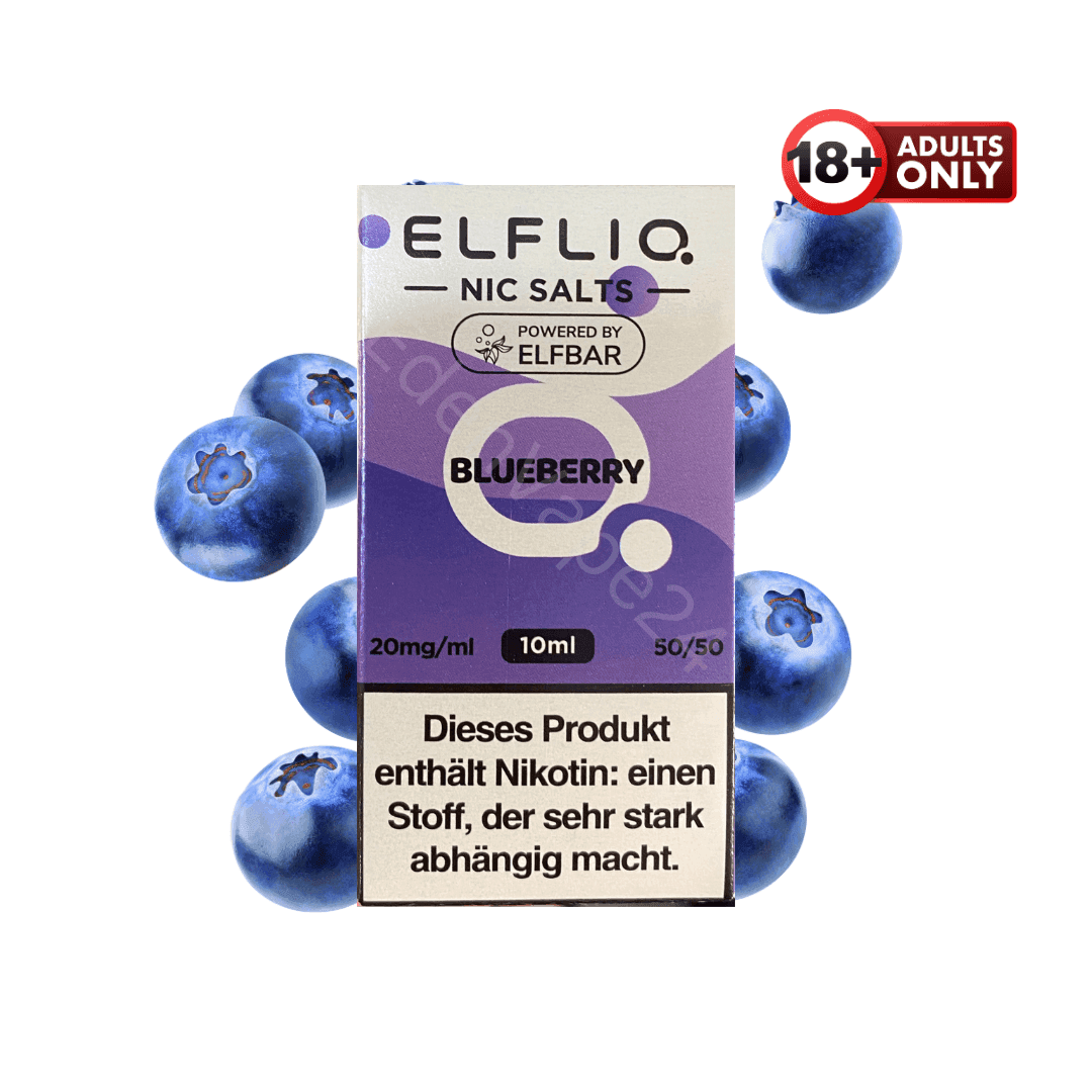 Elfbar Elfliq - Blueberry - 20mg Liquid - EdenVape24